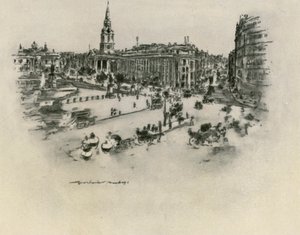 Plaza de Trafalgar de Mortimer Ludington Menpes